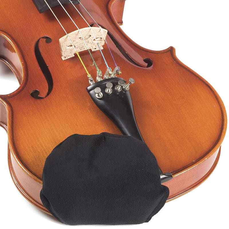 Chin Cozy Chin Cozy Chinrest Cover: Large for 4/4 Violin and Viola - Black image 1