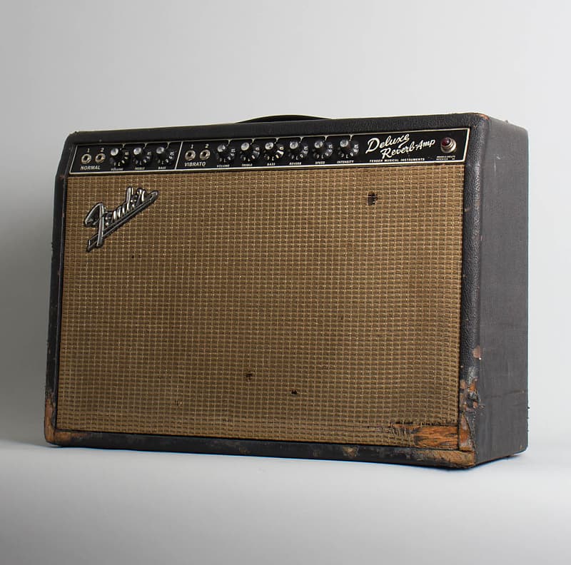 Fender Deluxe Reverb Tube Amplifier (1967), ser. #A-23687.