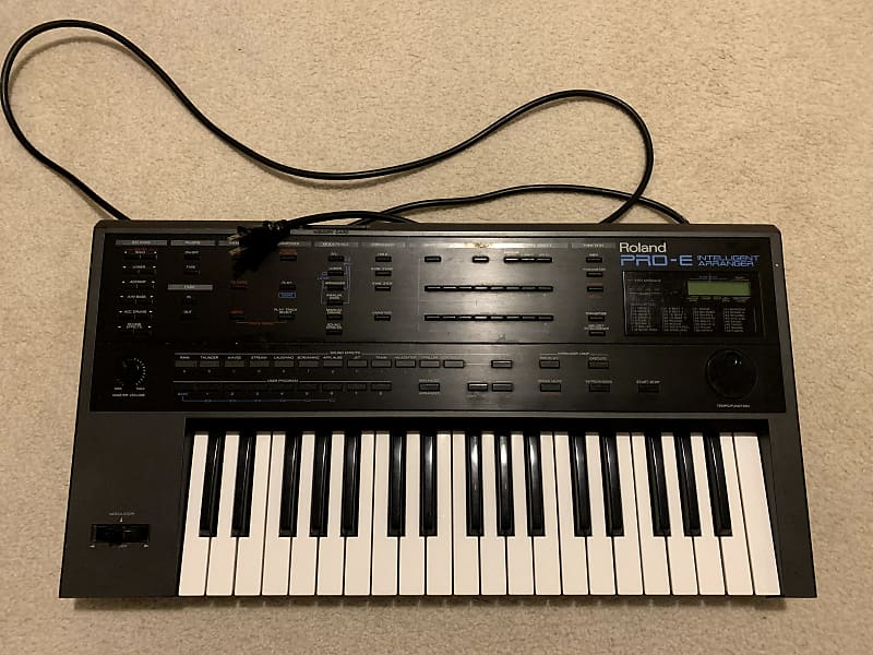 Roland Pro-E 37-Key Intelligent Arranger 1989 Black | Reverb