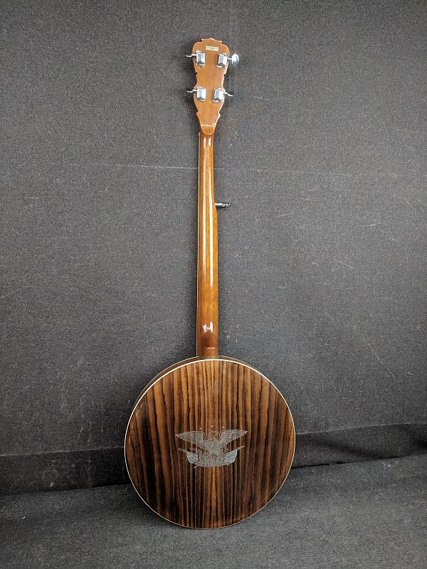 Vintage Kay 5 String Closed Back Banjo Made in Japan Eagle