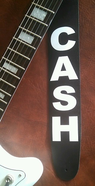 Johnny cash guitar strap sale