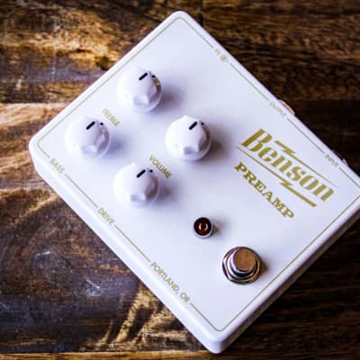 Benson Preamp Pedal BME Exclusive Color White/Gold | Reverb