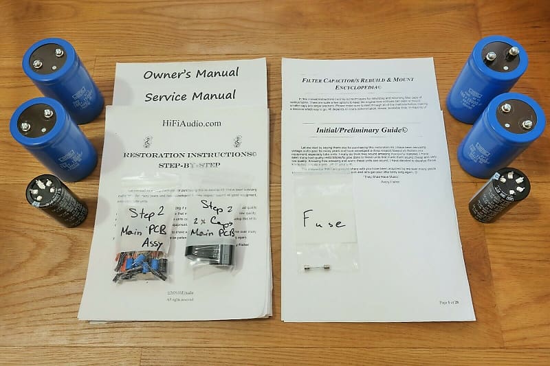 Proton 1200 restoration kit filter capacitor repair rebuild Reverb