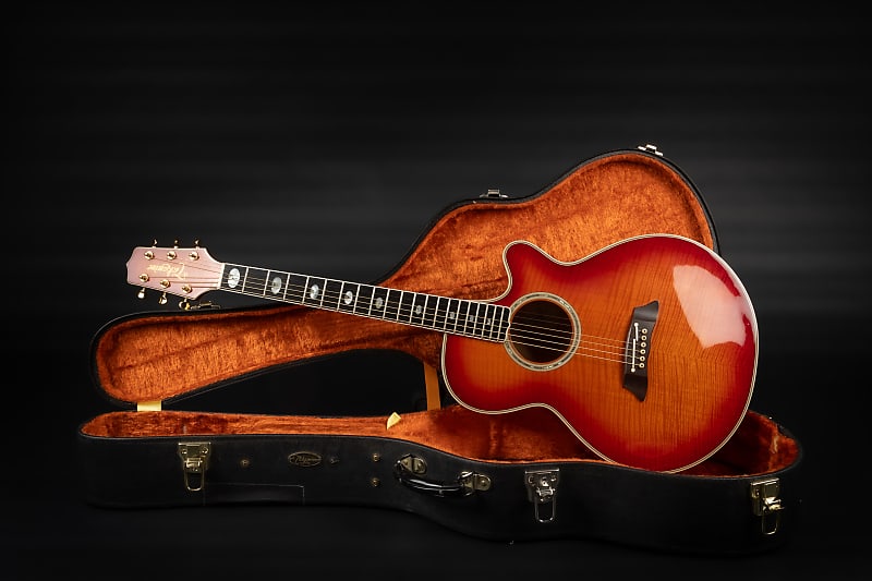 1990s Takamine NPT115 - Fire Red Burst | Japan Vintage | Reverb