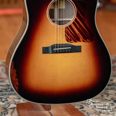 Eastman E22SS/V-SB Adirondack/Walnut "Antique Varnish Series" Antique Sunburst Slope Shoulder Dreadnought Acoustic Guitar #0274 image 6