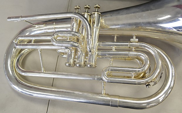 Jupiter JBR-560 Silver Plated Marching Baritone with Carry Case