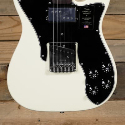 Fender Limited Edition American Vintage II '77 Custom Telecaster Electric Guitar Olympic White w/ Case image 2