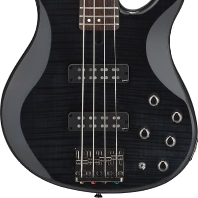 Yamaha TRBX604FM 4-String Electric Bass Guitar- Translucent Black image 5