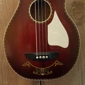 Stromberg Voisinet Venetian-Style Tenor Guitar Vintage c.1920's w/Gig Bag image 7