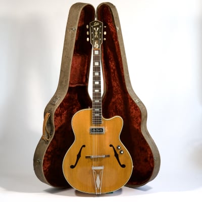 1962 Levin Archtop Mod 330 Natural Maple with Brazilian Rosewood, DeArmond Dynasonic & CITES for sale
