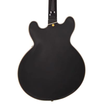 Vintage Guitars VSA500 Semi-Hollow Electric Guitar - Gloss Black image 3