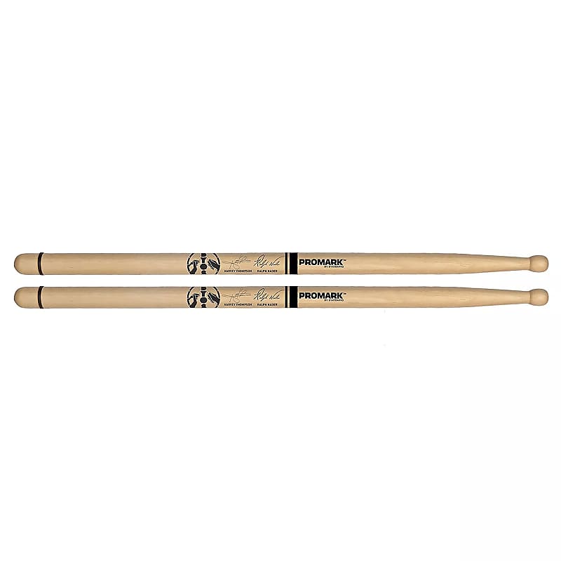 Pro-Mark TXDCBYOSW "Bring Your Own Style" Hickory Oval Wood Tip Show-Style Marching Snare Drum Sticks image 1