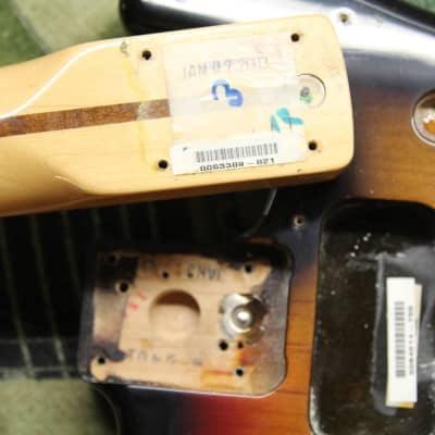 2002 Fender Partscaster Sunburst Fender Body With Yngwie Malmsteen Signature Scalloped Neck image 21