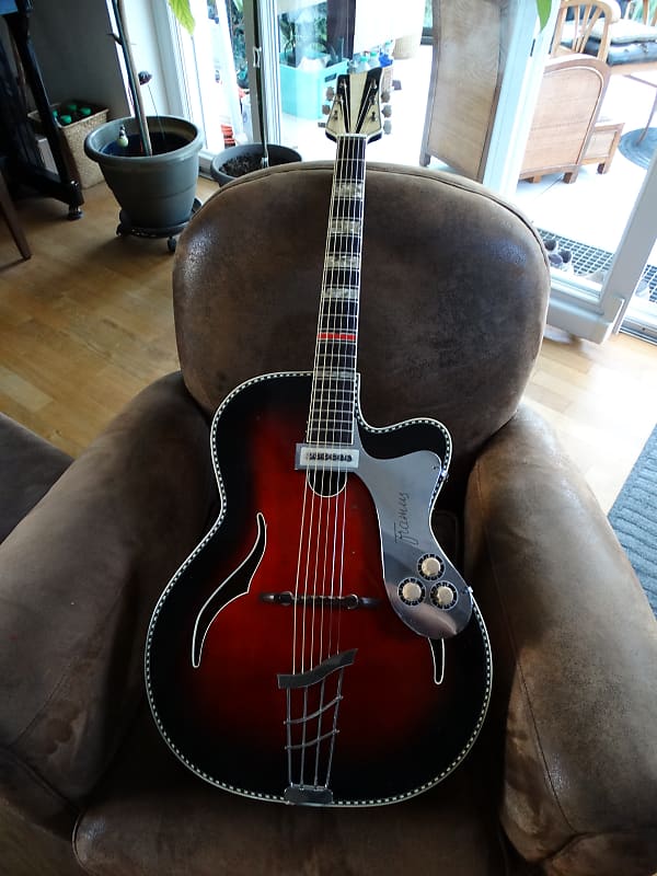 Guitare Jazz archtop klira red king Deluxe vintage années 50 image 1