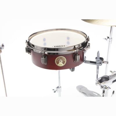Tama Club-JAM Pancake 4pc Drum Set Burgundy Walnut Wrap image 2