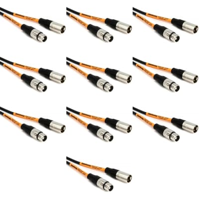 Pro Co EXM-30 Excellines Microphone Cable - 30 foot (10-Pack)