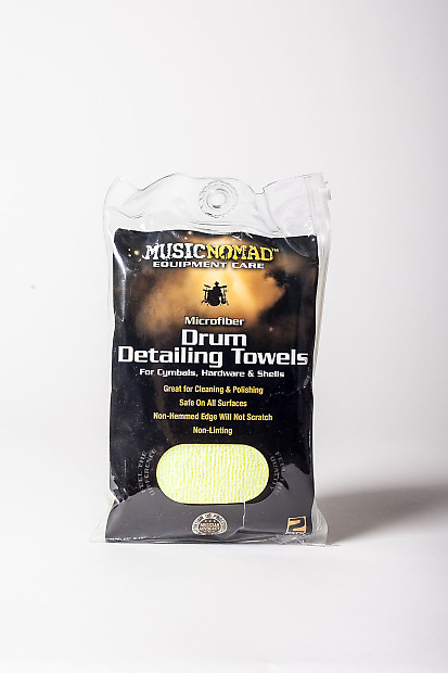 Music Nomad Edgeless Microfiber Drum Detailing Towels 2-Pack image 1