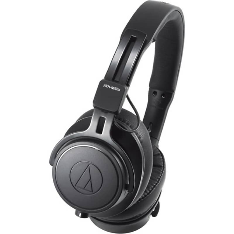 Audio-Technica ATH-M60x Closed-Back Monitor Headphones Bundle with