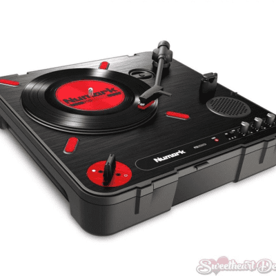 NUMARK PT01 Scratch Portable Turntable With Scratch Switch & Carry Case image 1