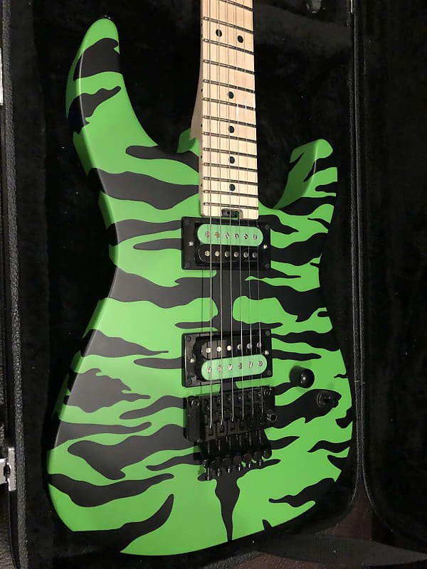 Charvel Satchel Signature Pro-Mod DK - Slime Green Bengal | Reverb