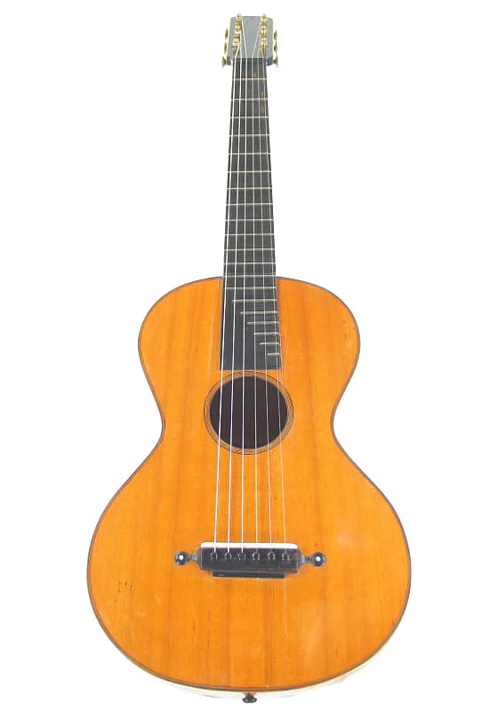 South German romantic guitar ~1880 - very beautiful and good sounding guitar - check the tuners + video! image 1
