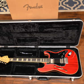 Fender Limited Edition Japan Thinline Stratocaster Cherry | Reverb