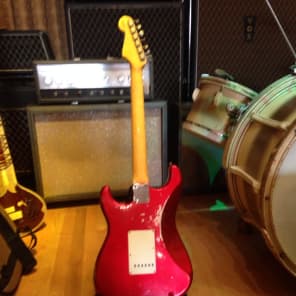 Fender 2012 Fender 1960 Stratocaster Custom Shop Relic 2012 Candy Apple Red image 6