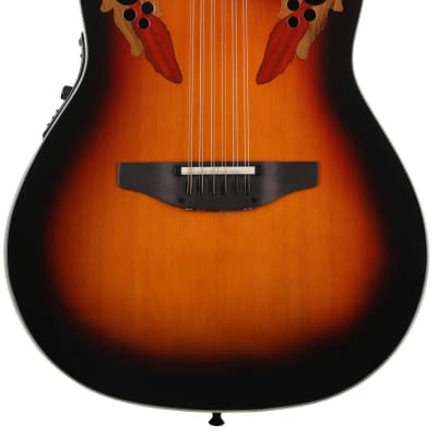 Ovation Timeless Elite Deep Contour 12-String Acoustic-Electric Guitar - New England Burst (2758AXNEBd3) for sale