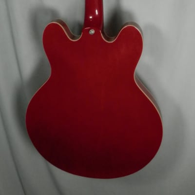 Epiphone Dot ES-335 Red Semi-hollow Electric Guitar with case used Upgraded Gibson '57 Classic Pickups image 9