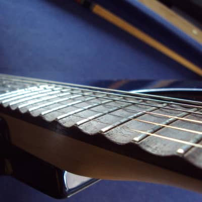 Scalloped Jackson PS 4,bluemetal FR-HB,playing a la Yngwie,Ritchie & Co! Bild 8