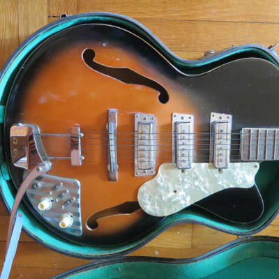 PROJECT vintage japan 1960's Decca electric archtop guitar jazz hollow-body teisco del ray greco image 1
