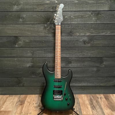 G&L USA HSS RMC Green Burst Frost Electric Guitar w/ Case image 4