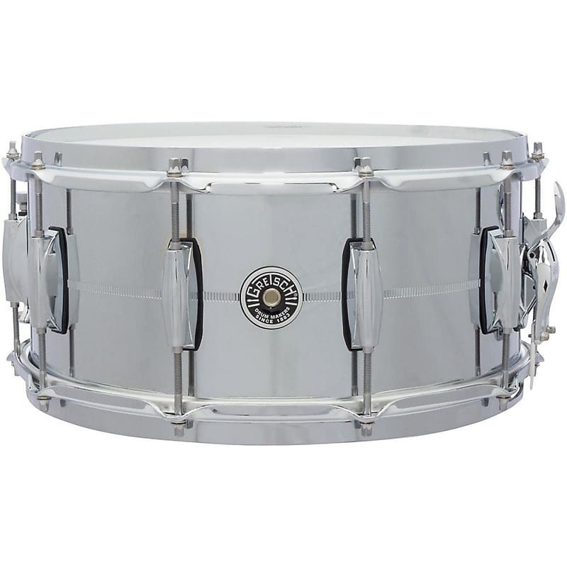 Gretsch GB4164S Brooklyn Chrome Over Steel 6.5x14" 10-Lug Snare Drum image 1