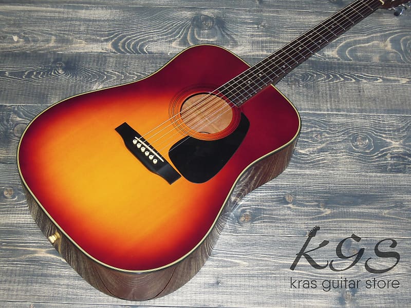 Morris MD-502 Dreadnought 1991 Sunburst | Reverb