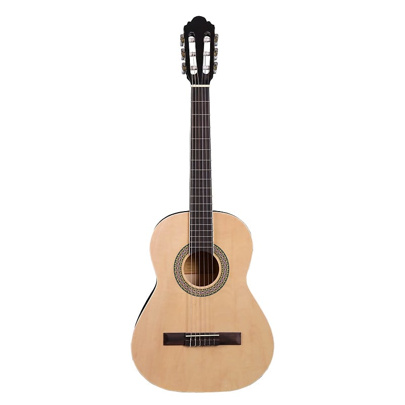 Artist CB3 3/4 Size 36 inch Classical Nylon String Guitar - Natural image 1