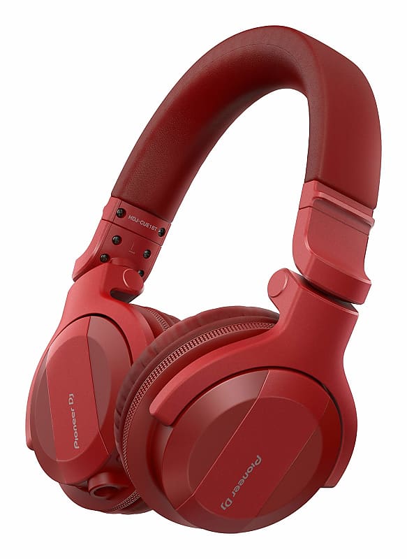 Pioneer DJ HDJCUE1BTR Red DJ Headphones with Bluetooth Reverb