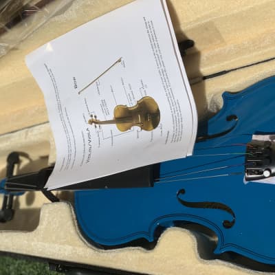 Crescent  Acoustic violin  Blue for sale