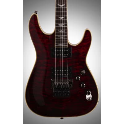Schecter Omen Extreme 6 FR Electric Guitar with Floyd Rose, Black Cherry image 3