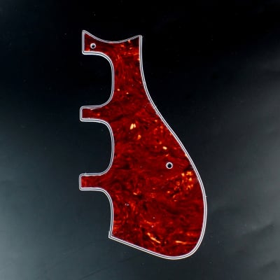 Custom Guitar Pickguard Fits Harmony H75 H78 Silvertone 1454 airline 7230 Red-tortoise