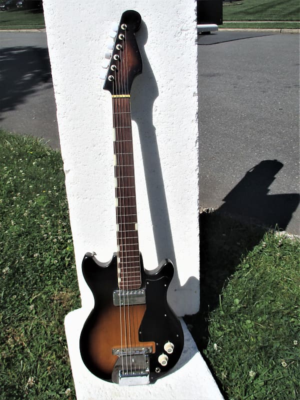 Zim Gar Guitar,  1960's ,  Made In Japan,   Sunburst Finish,   Sounds Great image 1