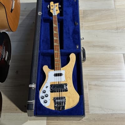 Rickenbacker 4001 Bass 1977 - gorgeous Mapleglo 4001 in a rare Left Handed spec that is like New in all respects. image 13