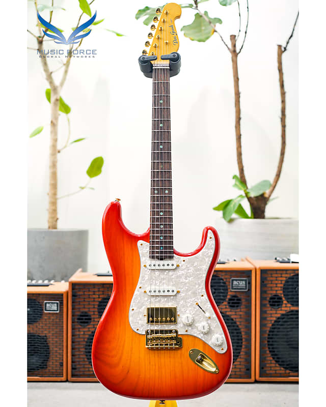 Don Grosh NOS Retro SSH Swamp Ash-Vintage Cherry Burst w
