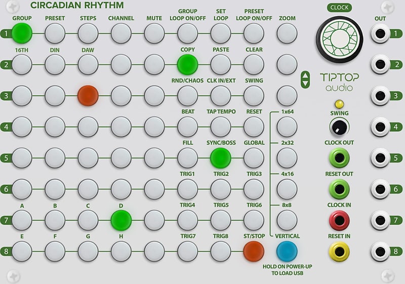 Tiptop Audio Circadian Rhythms Grid Sequencer image 1