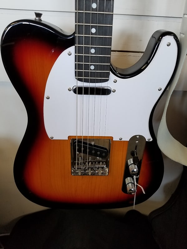 Austin Tele Style Electric Guitar Sunburst Reverb