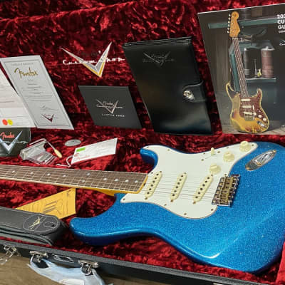 Fender Stratocaster, Limited Edition, Custom Shop, Journeyman Relic, June 2021 CS APAC Show Rebuild #73 New 1965 Aged Blue Sparkle image 1