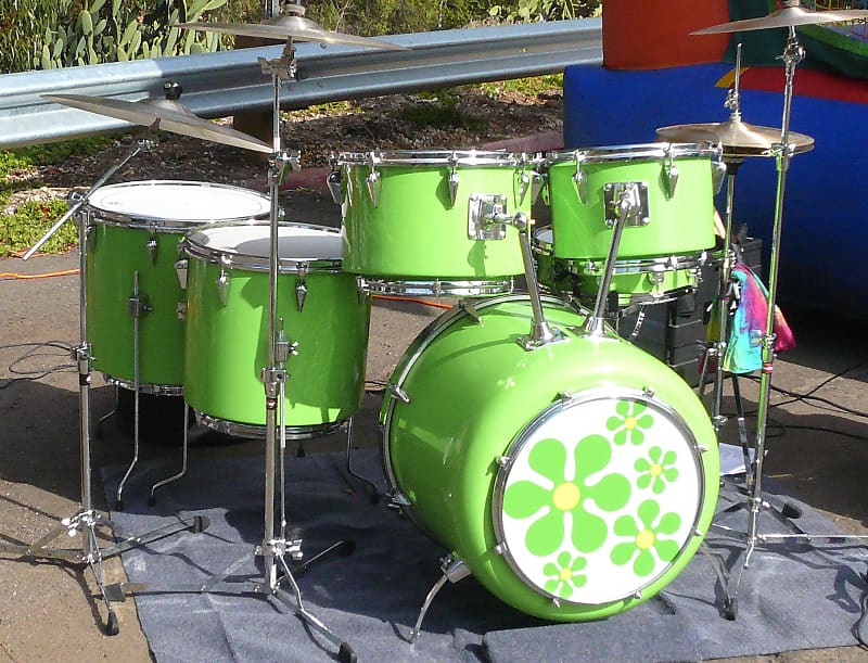 Zickos Supersonic Rare fiberglass drums from 1970s / restored image 1