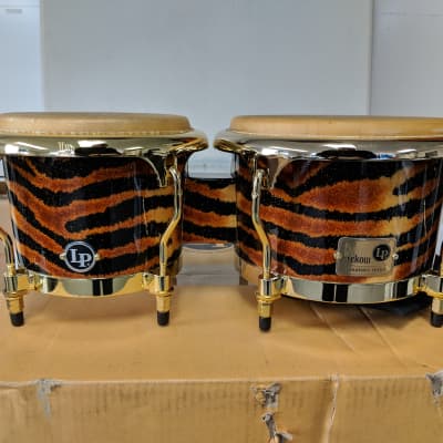 Latin Percussion LP201AX-2RR Raul Rekow Tiger Print Bongos