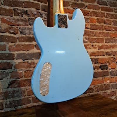 Mario Guitars Serpentine Bass w/ Gig Bag (2023 - Sonic Blue Relic) image 11