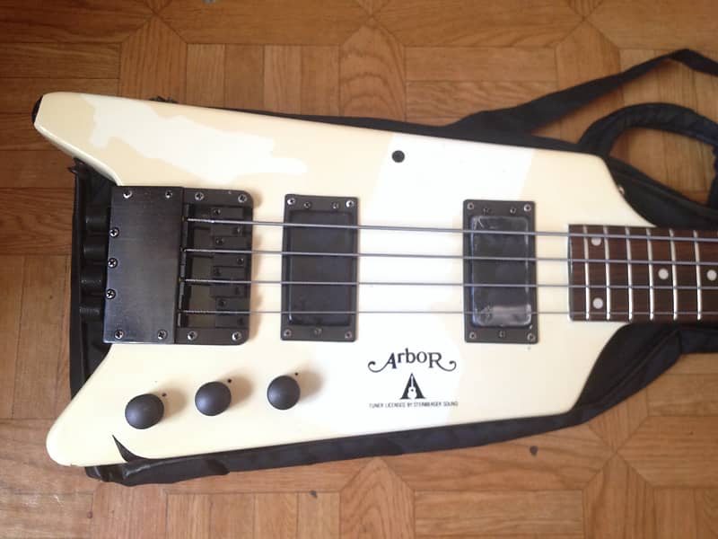 80's 1985 Arbor Headless Bass ULTRA RARE Black color image 1