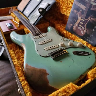 Fender Stratocaster 1962 Custom Shop '62 - Heavy Relic Surf Green image 4